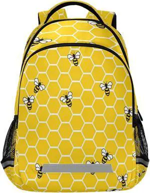 ALAZA Yellow Bees and Honey Backpacks Travel Laptop Daypack School Book Bag for Men Women Teens Kids