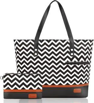 Laptop Tote Bag for Women Large Canvas Womens Briefcase Waterproof Computer Bag Work Bags for Women Fits 15.6 inch Laptop