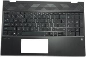 Replacement for HP Pavilion X360 15T-CR000 15T-CR 15 CR 15-CR0051OD Laptop Upper Case Palmrest Keyboard Assembly Part l20848-001 4600EH0E000 Top Cover Natural Silver