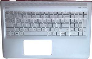 Replacement for Hp 15-as Envy Notebook 15-AS 15 as 14-am14-an 15-ay Pavilion 14-AL 15-AU 15-aw Pavilion x360 11-u 13-u Laptop Upper Case Palmrest Backlit Keyboard Assembly Part 857799-001 Top Cover