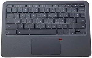 New Genuine Replacement for HP Chromebook 11A-NB0013DX 11A-NB0047NR NB Laptop Upper Case Palmrest Keyboard Touchpad Assembly Part L99855-001