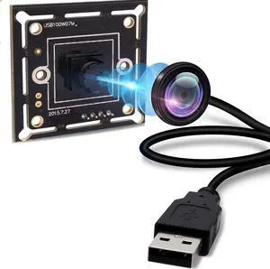 IFWATER 720P USB Camera Module Super Mini 45 Degree M7 Low Distortion Lens USB Camera Module for Opencv Raspberry Pi USB2.0 High Speed CCTV PC Camera Plug and Play for Windows Linux Mac OS Android