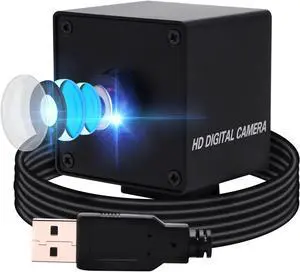 ELP 4K Camera 3.6mm Fixed Focus Lens Mini USB Webcam,HD 2160P USB Camera with Sony Sensor for Industrial Video Camera