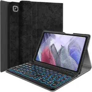 Wineecy Backlit Keyboard Case for Samsung Galaxy Tab A7 Lite 8.7 2021 (SM-T220/T225), Protective Cover Case with Detachable Wireless Keyboard for Galaxy Tab A7 Lite 8.7 Inch 2021 Release (Black)