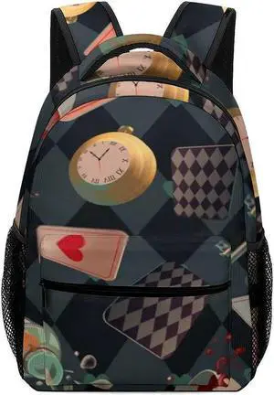Travel Laptop Backpack Wonderland Floating Decoration Large Capacity Business Ddurable Water Resistant College Laptop iPad Tablet Bag for Men and Women