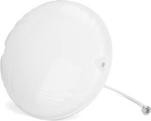 ZDTECH Ultra Thin Dome Ceiling Antenna, Omni-Directional Indoor Antenna, Wide Band Mount Dome Antenna with N-Female Connector for Cell Phone Signal Booster Router Gateway (698 to 4000 MHz)