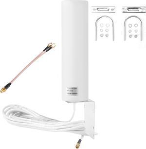 ZDTECH High Gain 10-12dBi External SMA Male/Dual SMA Male 3G 4G 5G LTE Omni Directional Outdoor Antenna for Mobile Cell Phone Cellular 4G/LTE/5G Router Modem Gateway(698-4000 MHz)