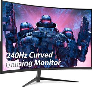 Z-Edge 27-inch Curved Gaming Monitor 16:9 1920x1080 240Hz 1ms Frameless LED Gaming Monitor, UG27P AMD Freesync Premium Display Port HDMI Built-in Speakers