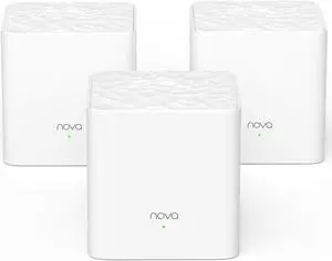 Tenda Nova Mesh WiFi System - Covers 3500 sq.ft - AC1200 Dual-Band Mesh Network for Home Internet - Parental Control - 3-Pack