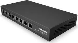 2.5GB Switch (8 Port) for Ethernet Network - High Speed 10M/100M/1G/2.5G Gigabit (802.3bz) - Unmanaged Plug & Play Fanless LAN Splitter - Metal Case - Wall Mountable - Tupavco TP1980
