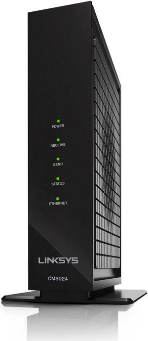 Linksys CM3024 High Speed DOCSIS 3.0 24x8 Cable Modem, Certified for Comcast/Xfinity, Time Warner, Cox & Charter (Modem Only, No Wifi Functionality)