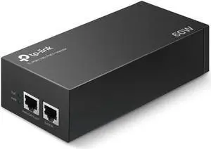 TP-Link TL-PoE170S 802.3at/af/bt Gigabit PoE Injector Non-PoE to PoE Adapter Supplies up to 60W (PoE++) Plug & Play Desktop/Wall-Mount Distance Up to 328 ft. UL Certified, Black