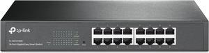 TP-Link 16 Port Gigabit Switch Easy Smart Managed Plug & Play Desktop/Rackmount Sturdy Metal w/ Shielded Ports Support QoS, Vlan, IGMP & Link Aggregation (TL-SG1016DE),Black