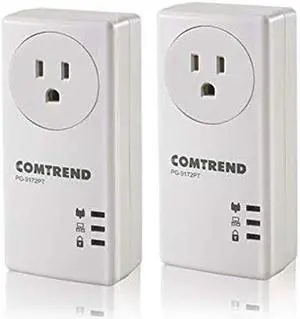 Comtrend G.hn Powerline Ethernet Adapter with Pass-Through Outlet - High-Speed Wired Connection for Streaming & Gaming, Creates Stable Network, Supports Up to 16 Devices  1200 Mbps, PG-9172PT-KIT