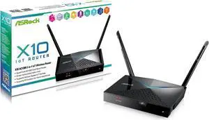 ASRock X10 AC1300 2-in-1 IoT Wireless Router, Smart Home Automation, ZigBee & IR appliances Cross Control