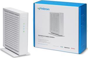 Hitron CODA56 Multi-Gigabit DOCSIS 3.1 Modem | 2.5 Gbps Max Internet Speeds | Certified with Xfinity, Charter Spectrum, Cox | 10x Faster Than DOCSIS 3.0 | 2.5 Gbps Ethernet Cable Modem ONLY