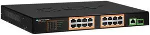 BV-Tech 18 Ports Long Range PoE+ Switch (16 PoE+ Ports | 2 Gigabit Ethernet uplink) - 19" Rackmount - 120W - 802.3af/at -Desktop Design for Easy Set Up... (16 Gigabit PoE+ Ports | 120W)