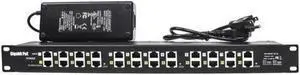 PoE Texas - PoE Injector - 12 Port Gigabit Passive Midspan Injector with 24V 120 Watt UL Power Supply - Power Over Ethernet for Ubiquiti and Mikrotik WAP, IP Camera and 24 Volt Passive PoE Devices