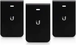 Ubiquiti Networks UniFi in-Wall HD Covers, Black, 3-Pack, Wall Mount, Plastic, Compatible with Access Point