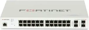 FORTINET Fortiswitch-224E-Poe L2/L3 Poe+ Switch 24X GE RJ45 Ports Including 12X POE+ Ports, 4X GE SFP Slots, Fortigate Switch Controller Compatible