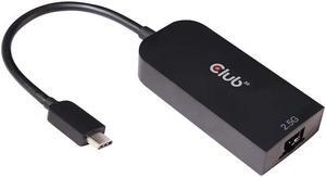 CLUB 3D CAC-1520 USB 3.2 Gen1 Type C to RJ45 2.5Gbps Adapter M/F