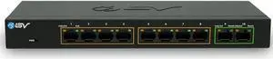 BV-Tech 8 Port PoE+ Switch (8 PoE+ Ports) - 120W - 802.3af/at, Desktop or Wall Mount (10 Port PoE+ | 96W)