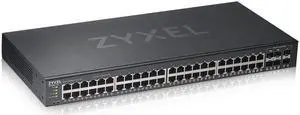 ZYXEL 50-Port Gigabit Ethernet Smart Switch (GS1920-48V2) - Managed, 4X SFP, Optional Nebula Cloud Management, Rackmount, Limited Lifetime Protection