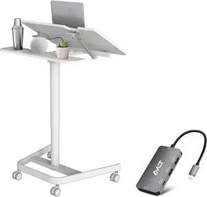 AVLT Split Top Rolling Desk and USB C USB A PD Hub