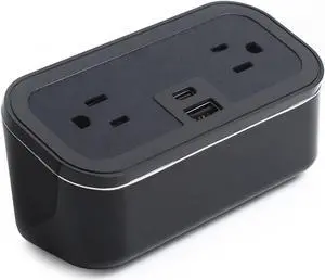 CubieMini - Tabletop Power Strip Charging Station with Outlets and USB Ports