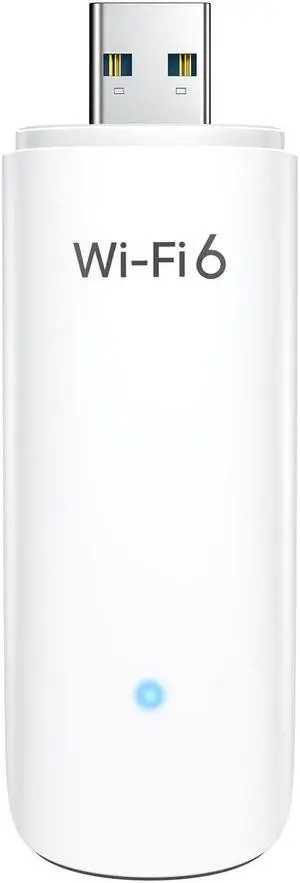 BrosTrend WiFi 6 AX1800Mbps USB WiFi Adapter Dual Band WiFi Dongle 5GHz 1201Mbps + 2.4GHz 574Mbps USB-3.0 Wireless Adapter 802.11ax WiFi USB Adapter for PC Laptop Desktop Supports Windows 11/10 ONLY