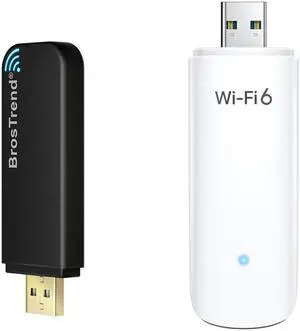 BrosTrend WiFi 6 AX1800Mbps USB WiFi Adapter Dual Band WiFi Dongle and BrosTrend Linux USB WiFi Adapter 1200Mbps Supports Ubuntu, Mint, Kali, Debian, Kubuntu