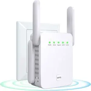 WiFi Repeater, WiFi extender Wi-Fi Signal Booster Amplifier for Home Cover Up to 200sq.ft WiFi 2.4GHz Dual Band Wireless Repeater, 4 Antennas 360deg WiFi Amplifier, WiFi Range Extender with
