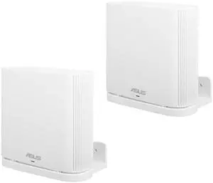 Wall Mount Holder for ASUS ZenWiFi AX Whole-Home Tri-Band Mesh WiFi 6 System (XT8)(CT8)(XT9),Simple and Sturdy Wall Mount Holder Stand Bracket by HOLACA (2 Pack, White)