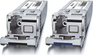 ipolex a Pair of 10GBase-BIDI Transceiver Compatible with Cisco SFP-10G-BXD-I/SFP-10G-BXU-I, 10G SFP+ BiDi 1330nm-TX/1270nm-RX, SMF, up to 20 km, for Cisco, Ubiquiti UniFi, Netgear,D-Link and More
