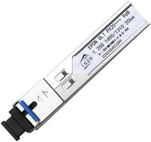 iszo A Piece pon Module EPON PX20+++ 1.25G Optical Fiber PON Module with 7/9db and SC Port, Compatible with BDCOM TPLINK Ubiquiti HIOSO VSOL Think, for EPON OLT, 20km (px20 9dB,1)