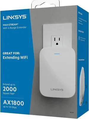 Linksys RE7350 Dual-Band Wi-Fi 6 Wireless Range Extender