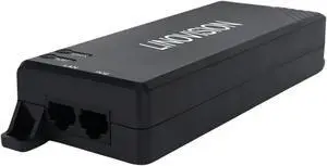 LINOVISION Gigabit 90W Passive POE Injector, Single Port PoE Injector, 10/100/1000Mbps Hi-POE Midspan, POE Power Injector for PTZ Camera, VoIP Phone