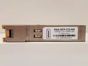 NetServ Products PAN-SFP-CG-NS - 1000BASE-T 100m RJ45 SFP Transceiver (Compatible with OEM PN# PAN-SFP-CG)