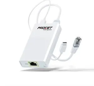 Gigabit PoE Splitter USB C 5V 3A, PoE to USB-C Adapter, IEEE 802.3at Compliant 10/100/1000Mbps for Raspberry Pi 4, Security IP Cameras and More, PT-ATC-5V