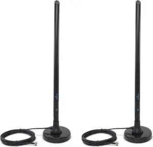 Proxicast 8 dBi 4G/5G External Magnetic High Gain Cell Antenna Compatible with AT&T Nighthawk M6/MR6110 & MR6500, M5/MR5200, M1/MR1100, Verizon 8800L & Hotspots with TS9 Connectors (ANT-006-TS9-2PK)