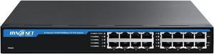 HYN@NET 8 Port Active Gigabit PoE Injector IEEE802.3at/af Compliant,150W PoE Midspan,1U 19" Rackmount