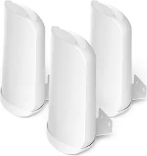 SONGCHEER Wall Bracket for Eero Max 7 Aluminum Alloy Max 7 Wall Mount Sturdy and Durable Space Saving Wall Mount Holder Compatible with Max 7 Mesh WiFi Router (White-3Pack)