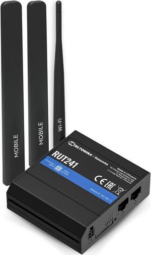 Teltonika RUT241098000 (US Version) Industrial 4G LTE Cellular Router, 4G LTE Wi-Fi Router, Automatic failover, Advanced VPN, Certified by Verizon/AT&T/T-Mobile