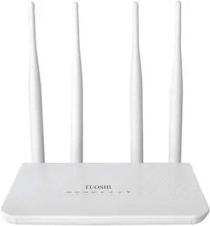 TUOSHI N300 WiFi Unlocked 4G LTE Modem Router with SIM Card Slot, 300Mbps WiFi, LTE Cat4, EC25-AF Qualcomm Chipset, 5dBi High Gain Antennas, Plug and Play, LT15F