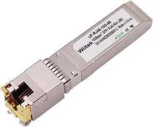 Wiitek 80 Meters, 10G SFP+ to RJ45 Modules, 2.5G/5G/10GBase-T Ethernet Copper RJ45 to SFP+ Transceiver Compatible for Ubiquiti UF-RJ45-10G, Plugin 10Gb SFP+ Port Switch/Router