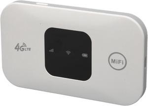 4G Router, MF800 EU Car Mobile Hotspot Portable 4G LTE Modem Router with SIM Card Slot Support 10 Devices, LTE Router with LED Screen Display and 2100mAh Battery