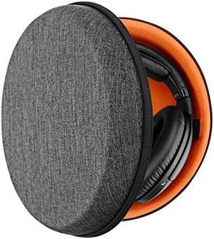 Geekria Shield Headphones Case Compatible with Sennheiser HD598, HD650, HD600, HD558, HD518, HD280 Pro, Case, Replacement Hard Shell Travel Carrying Bag with Cable Storage (Dark Grey)