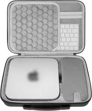 Geekria Hard Case Compatible with Mac Mini M2 Chip (2023) /Mini M2 Pro/Mac Mini M1, Case Replacement for Mac Mini Previous Model Desktop Computer, Fit for Keyboard, Magic Mouse and Accessories