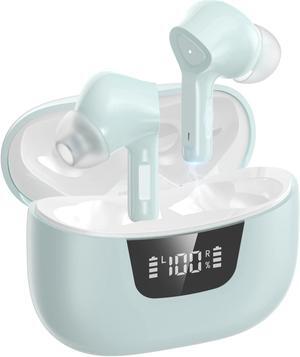 DBSOARS Wireless Earphones, Bluetooth 5.3 Headphones, Hifi Stereo in-Ear Earphones with Touch Controls and Type-C Charging Case, Built-in Microphone, Ipx5 Waterproof Ear Buds for Work and Play