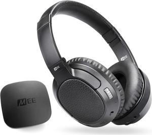 MEE audio Connect T1CMA Bluetooth Over-Ear Wireless Headphones Headset for TV with no Audio Delay; includes Transmitter (Optical/AUX/RCA) and CinemaEAR Audio Enhancement for Seniors & Hard of Hearing